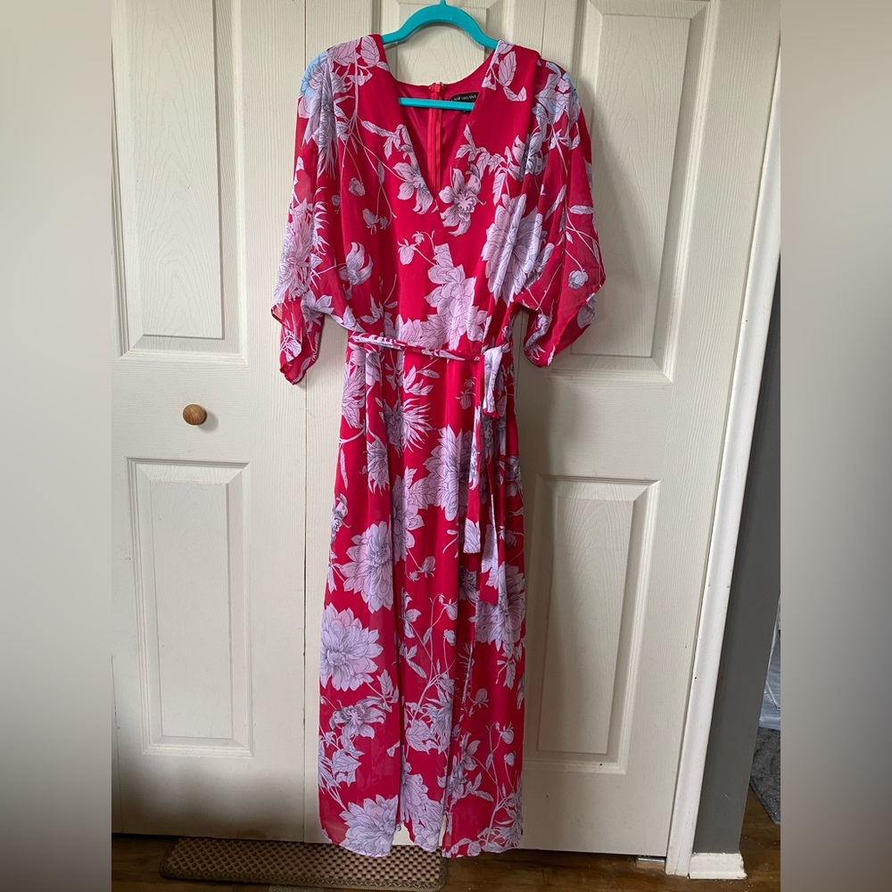 Lane Bryant Red “Hawaiian” style maxi dress - Picture 4 of 7